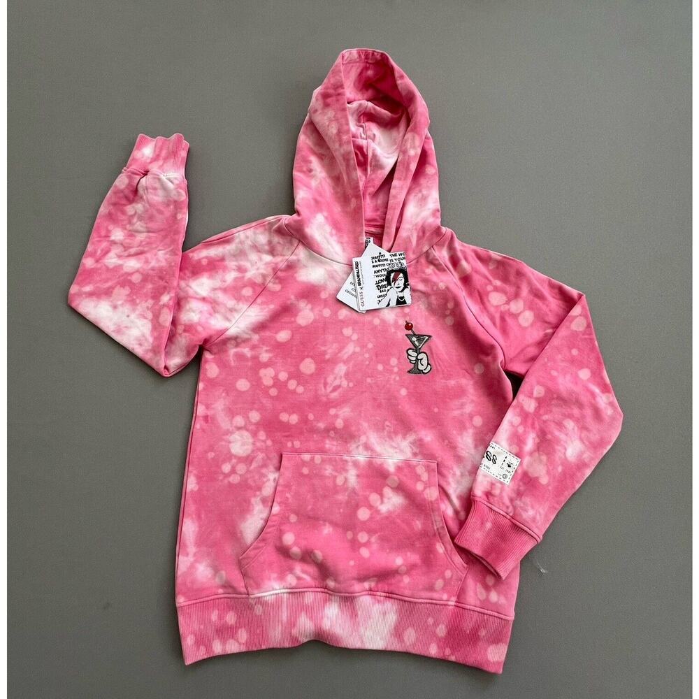 Guess x Brandalised Hoodie Girl Size 10 Graffiti by Banksy Martini Mick RARE NEW